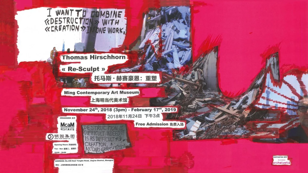 Image: Thomas Hirschhorn is included in 'Re-Sculpt'