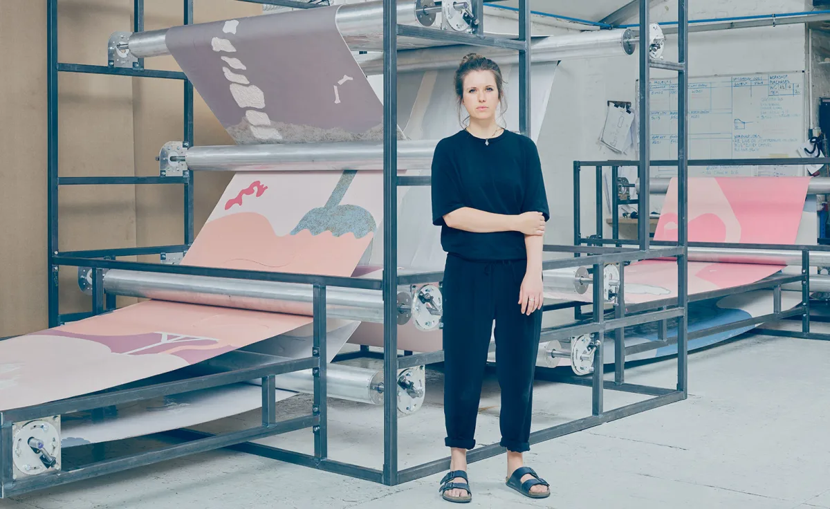 Image: Holly Hendry in conversation with Phillip Edwards Spradley