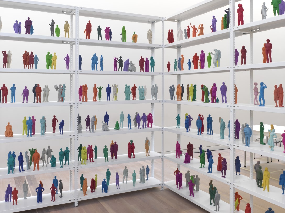 Museumbesucher 1:8 Karin Sander