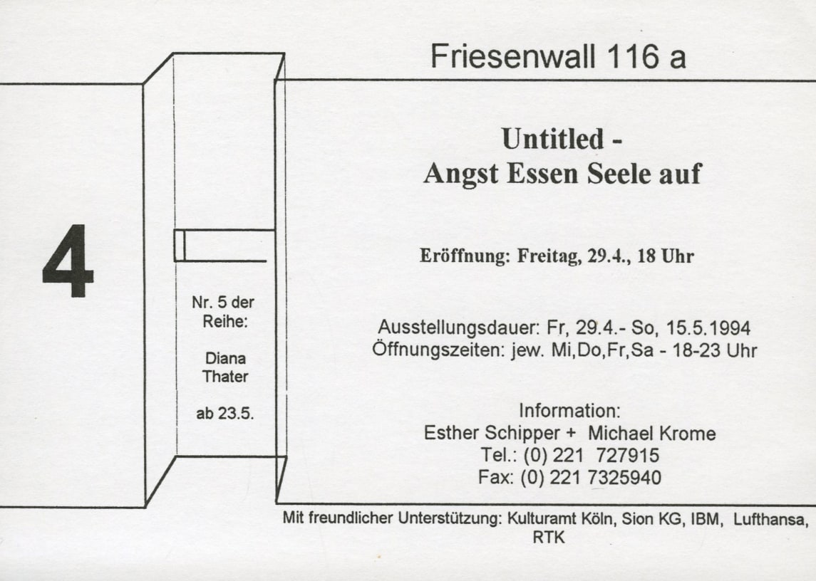 Untitled - Angst Essen Seele auf Rirkrit Tiravanija