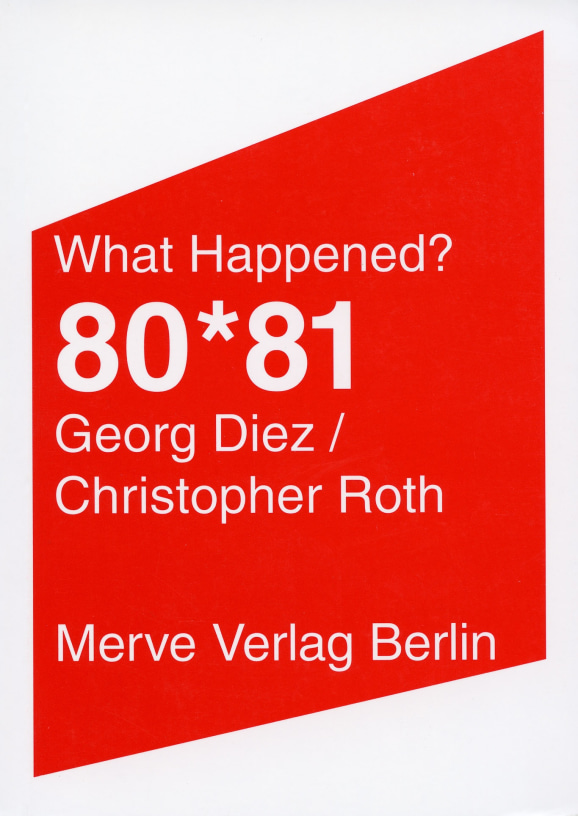Georg Diez / Christopher Roth What Happened? 80*81