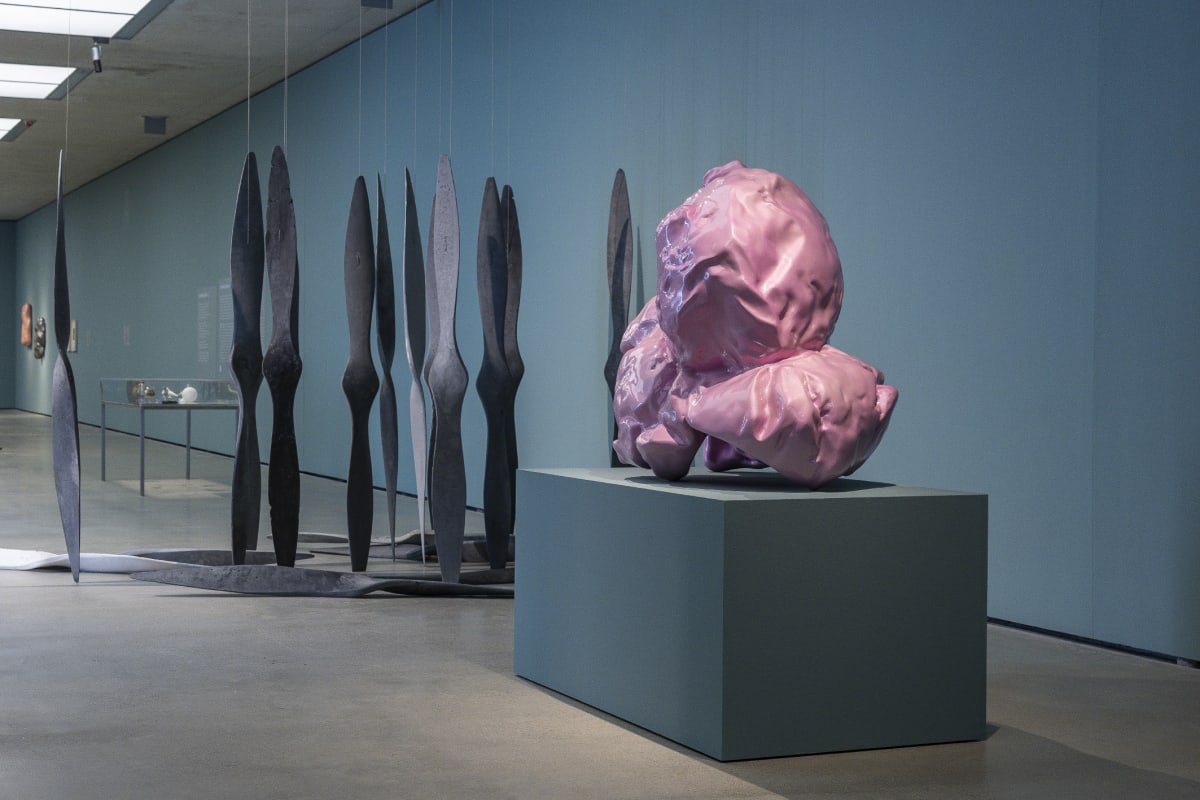 Sylvie Fleury enhances the Museum der Moderne with a glamorous pop-up intervention integrated into the exhibition 'Nika Neelova. Cascade'