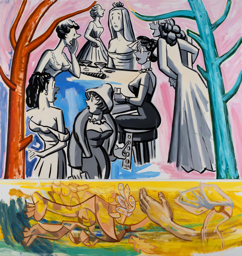 David Salle’s exhibition 'Tree of Life' in Paris Review by Olivier Cena