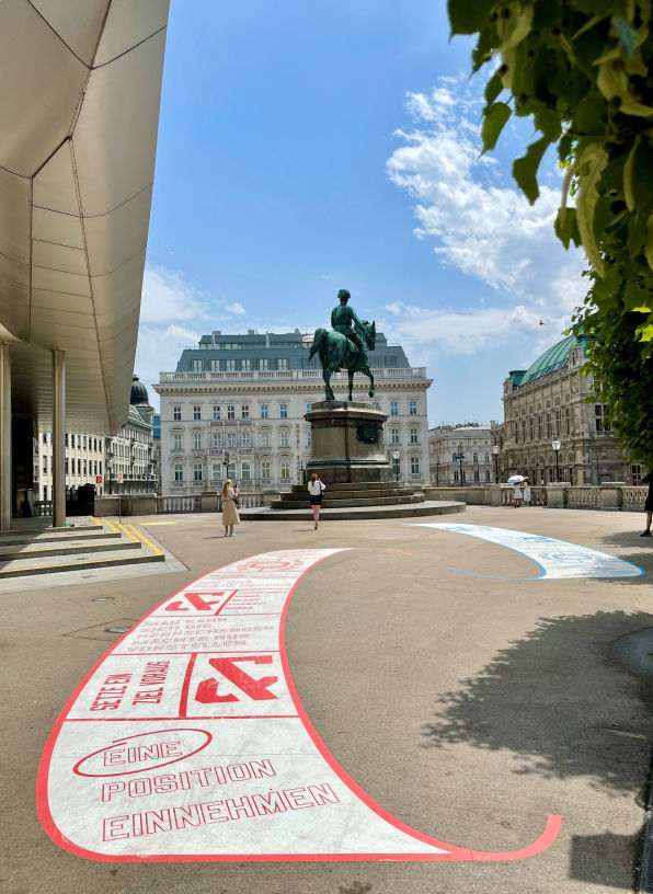 OUT OF SIGHT by Lawrence Weiner