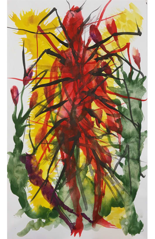 Miquel Barceló exhibits his watercolors based on Kafka's “The Metamorphosis' On view at Gallimard Gallery