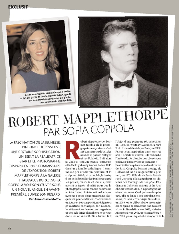 Robert Mapplethorpe par Sofia Coppola