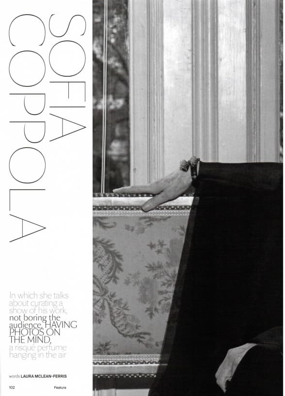 Sofia Coppola and Robert Mapplethorpe