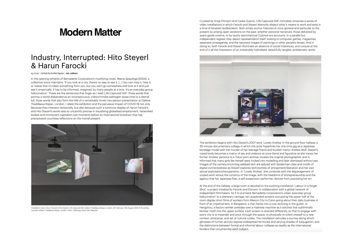 Industry, Interrupted