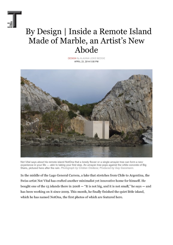 By Design | Inside a Remote Island Made of Marble, an Artist’s New Abode