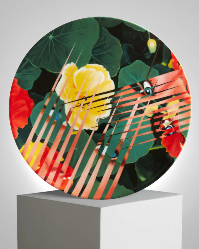 James Rosenquist 'Nasturtium Salad' Porcelain Plate