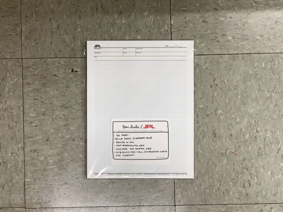 Tom Sachs JPL Notepad