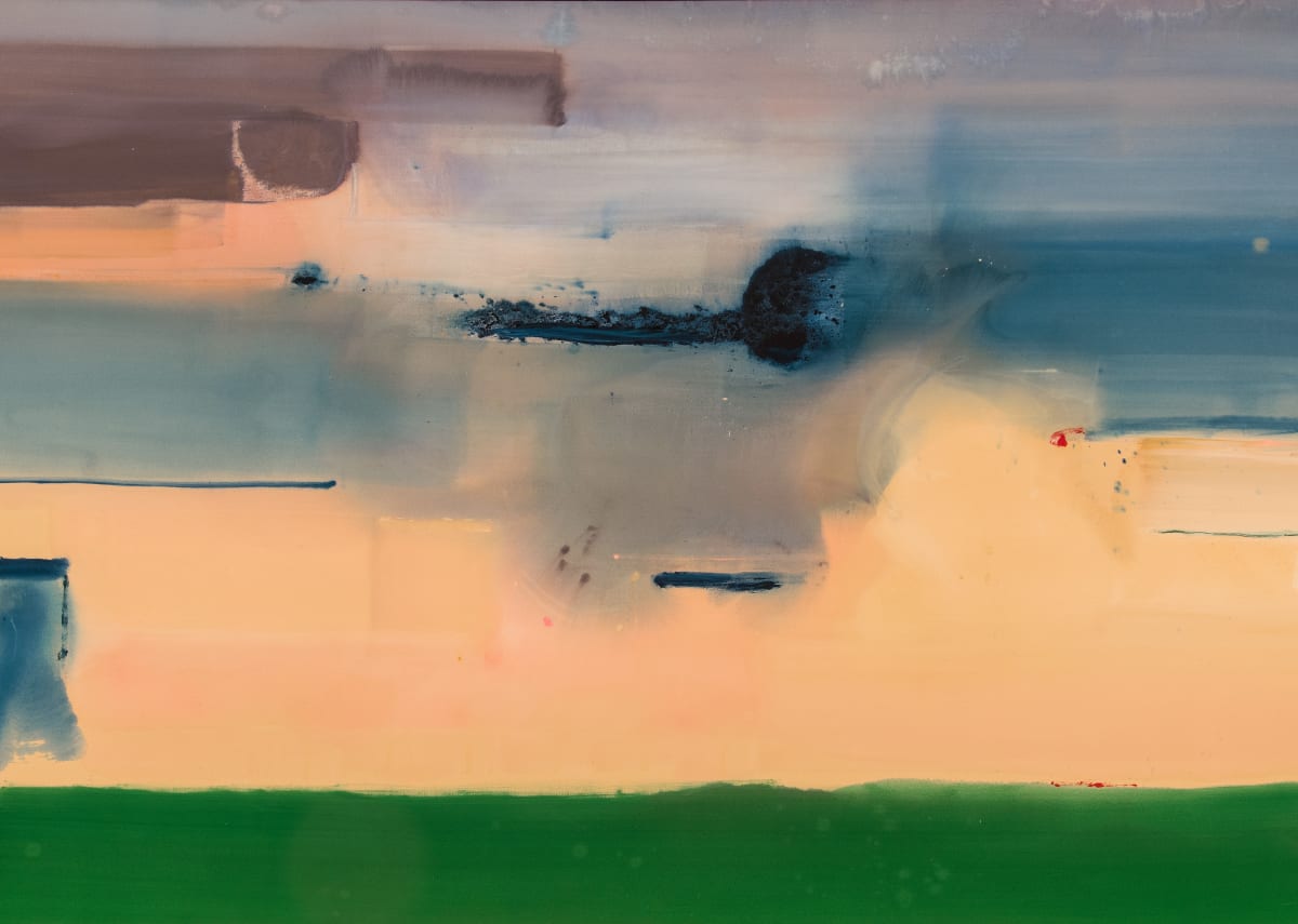 Heading Southwest, 1988, Acrylic on canvas, 71 1/2 x 129 1/2 inches