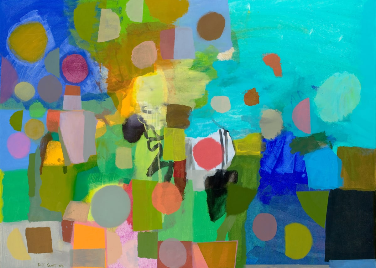 Bill Scott, When the Moon was in the Yard, 2008, Oil on canvas, 37 x 51 inches