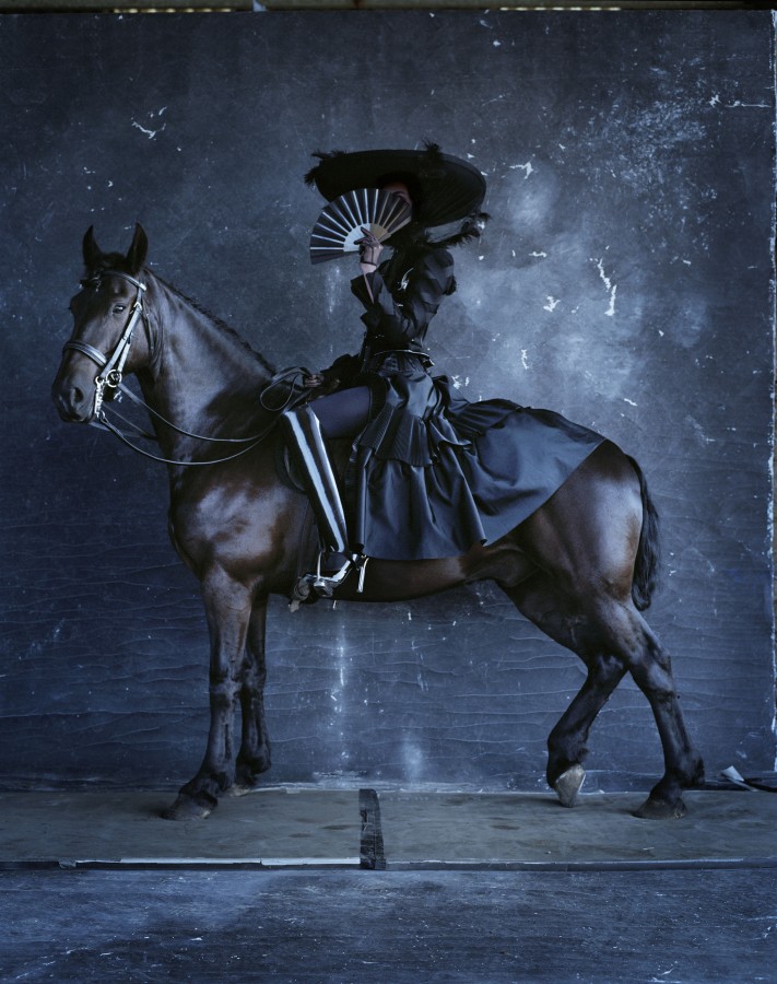 <div class="artist"><strong>Tim Walker</strong></div><div class="title_and_year"><em>Erin OâConnor on Prince, Fashion: Giles & No. 21 Charleston Farmhouse, East Sussex, 2015</em></div><div class="medium">Archival Pigment print on Harman FB Gloss</div><div class="dimensions">85.8 x 109 cm</div><div class="edition_details">Edition of 10</div><div class="signed_and_dated">Accompanied by a signed and editioned artist label</div>