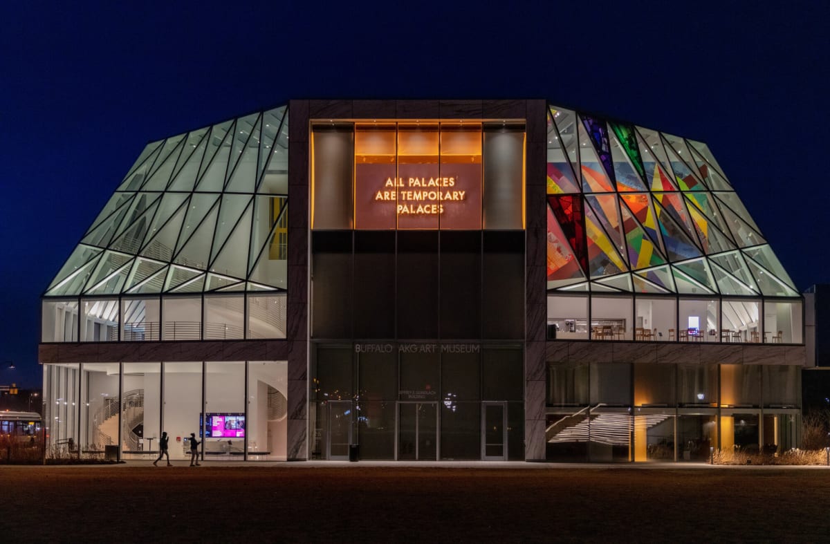 Robert Montgomery at Buffalo AKG Buffalo AKG Art Museum Unveils Second Public Art Installation by Robert Montgomery