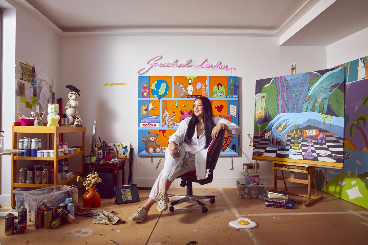 Graceland London Halcyon is pleased to introduce Graceland London. To learn more about her original paintings, email us at info@halcyongallery.com