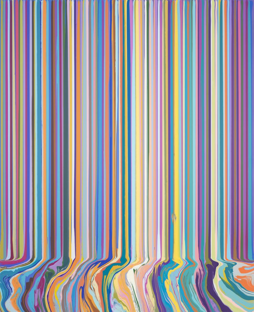 Cobalt Blue/ Dioxazine Purple - Green Hue ( After Bonnard), 2020 Acrylic on aluminium mounted on aluminium panel 162.7 x 132.3 cm