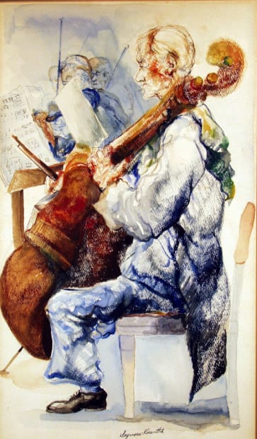 Man with Cello, 1975