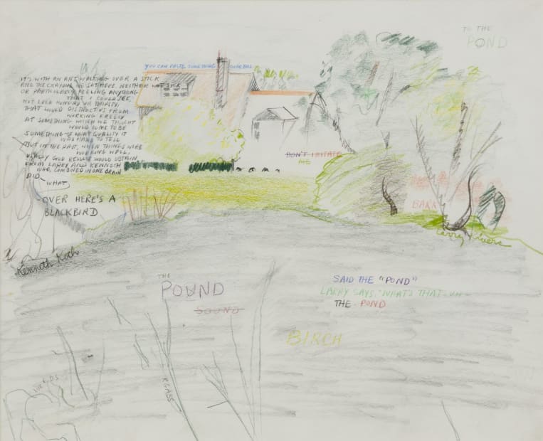 Hayground Pond and the House of Charles Rydel, Windy Hill (Collaboration with K. Koch), 1977