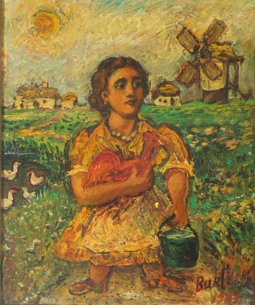 Woman with Rooster, 1951
