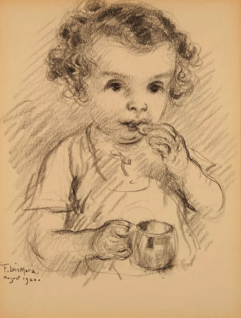 Young Girl Eating, 1920