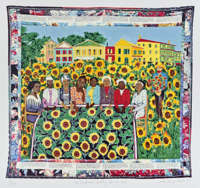 The Sunflower Quilting Bee at Arles, 1997