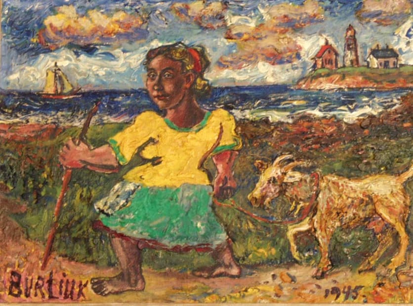 Woman and Goat, 1945