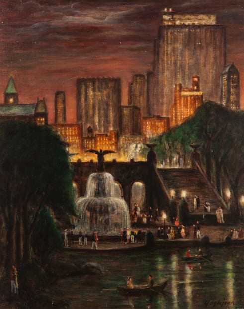 Radio City from Central Park, 1938
