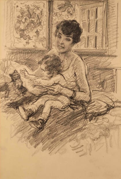 Untitled (Mother Holding Baby)