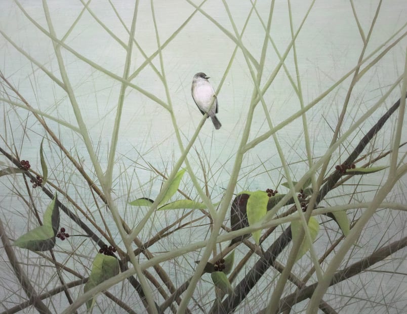 宋宛瑾 Song Wanjin, 有鸟的风景 4 Scenery with Birds 4, 2022