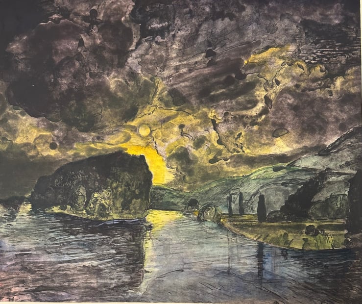 Nancy Friese Moonlight, 1997-2025 photogravure with hand coloring image: 19 x 22.5 inches, paper: 26 x 30.75 inches Edition of 10 (Edition record)