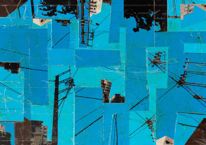 Vincent Michéa, Composition, Etude pour Un grand ciel bleu #5, 2021