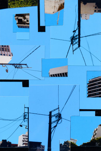 Vincent Michéa, Composition, Etude pour Un grand ciel bleu #4, 2022