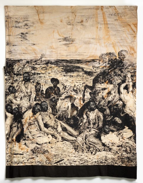 Roméo Mivekannin, Le Massacre de Scio d’après Eugène Delacroix, 2022