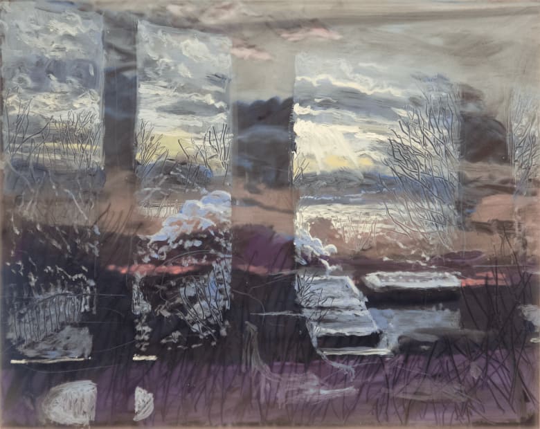 Snow, Evening Under Afternoon, Inside Over Outside, 2025