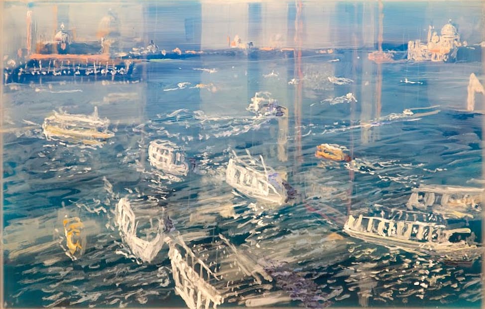 Venice, Morning Traffic, Outside Over Inside, 2023