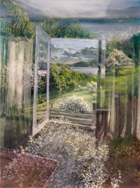 Upstairs, April, Inside Over Outside, 2023