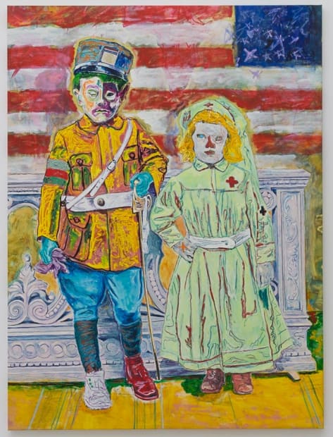 Children and Flag, 2019