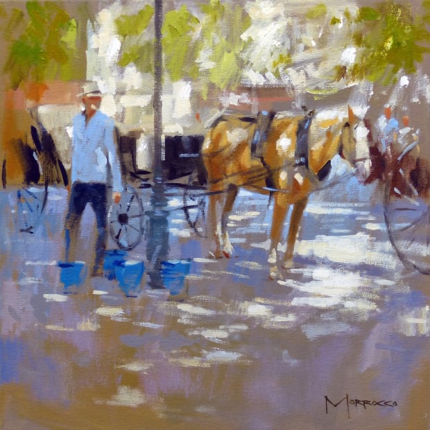 Horse and Carriage, Dappled Light, Palme, 2024
