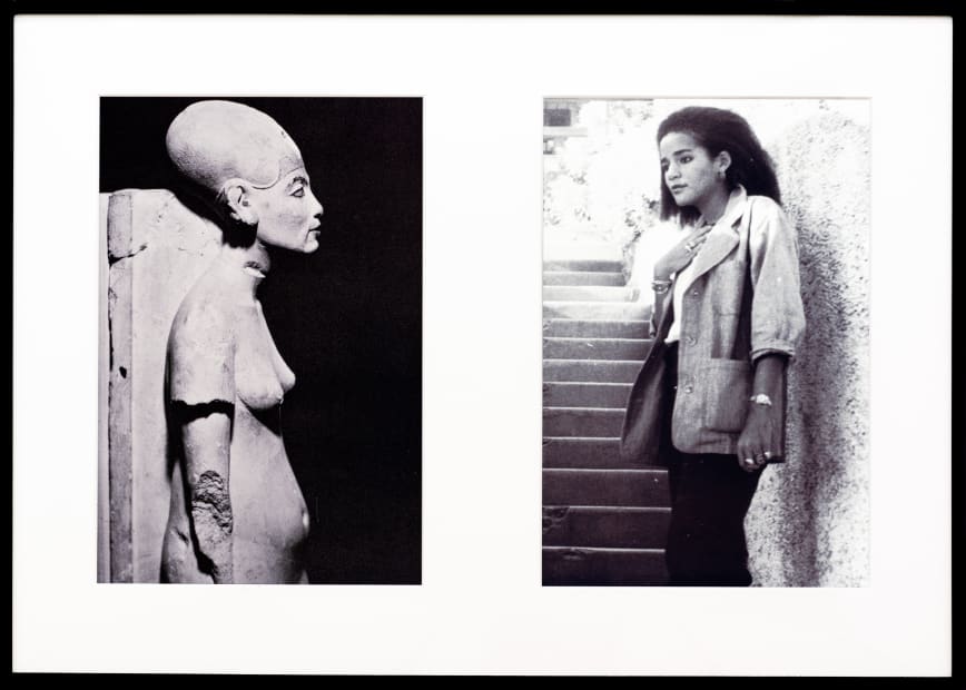 Miscegenated Family Album (Cross Generational), L: Nefertiti, the last image; R: Devonia's youngest daughter, Kimberley, 1980/1994