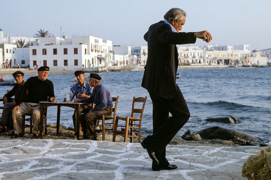 Eva Sereny, Anthony Quinn on the film set of ‘The Greek Tycoon’, 1978.
