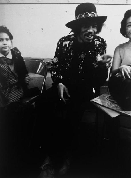 Ulvis Alberts, Jimi Hendrix. Before the concert in Seattle. With Sister Jenny. 1968, 1996