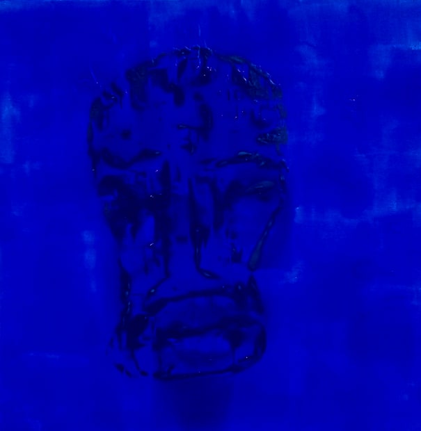 Johan Wahlstrom, Faces In Blue #2, 2021