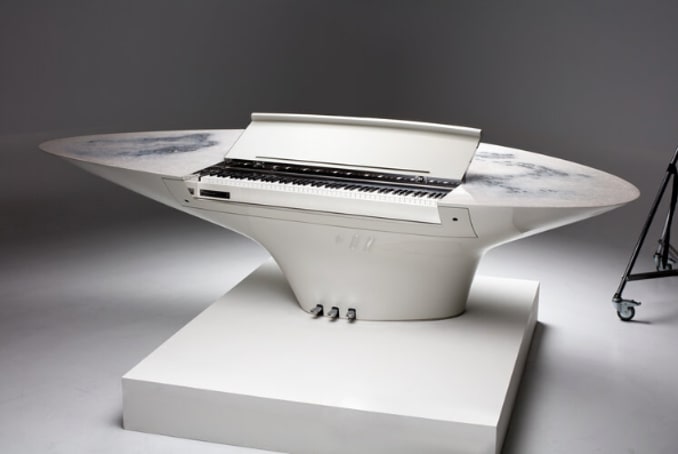 White Digital Twist Piano, 2018
