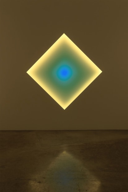James Turrell LED light, etched glass and shallow space