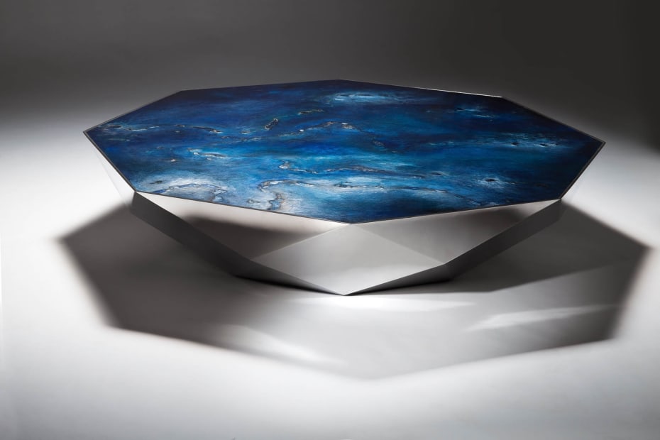 Diamond Coffee Table Blue (Work Available for Commission), 2013