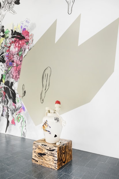 Installation view: Florentine & Alexandre LAMARCHE-OVIZE. 'Hyacinthe' Aeroplastics @ WASHINGTON186, Brussels, 2018.