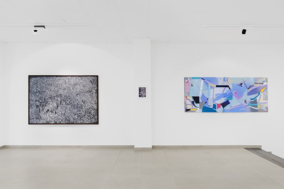 Come What May: installation view of the Showroom/ Aeroplastics at 207VDK, 2021. Ph: © hv studio / works by Houston MALUDI, Marc TITCHNER, Danny ROLPH