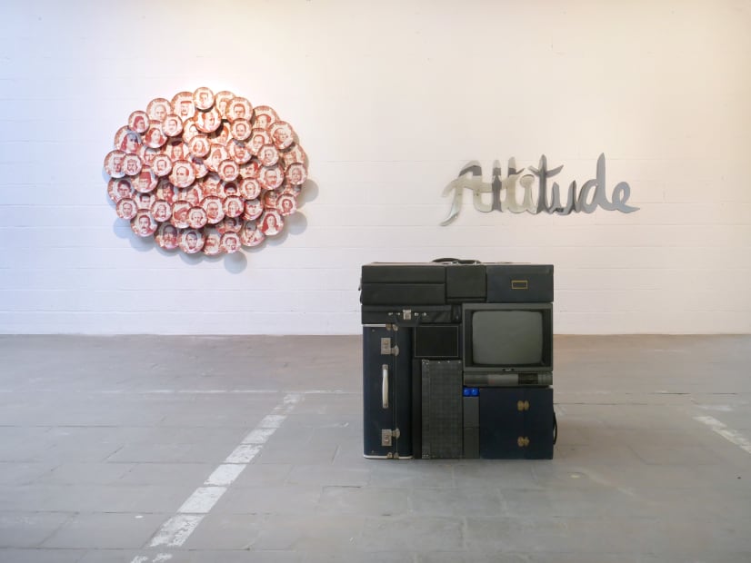 Eyes Wide Open: installation view of the Atelier / Aeroplastics at 207VDK, 2022 / works by Carlos AIRES, Delphine de SAXE-COBOURG, Michael JOHANSSON