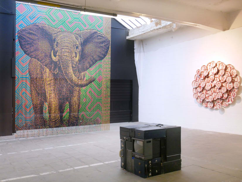 Eyes Wide Open: installation view of the Atelier / Aeroplastics at 207VDK, 2022 / works by Carlos AIRES, Michael JOHANSSON